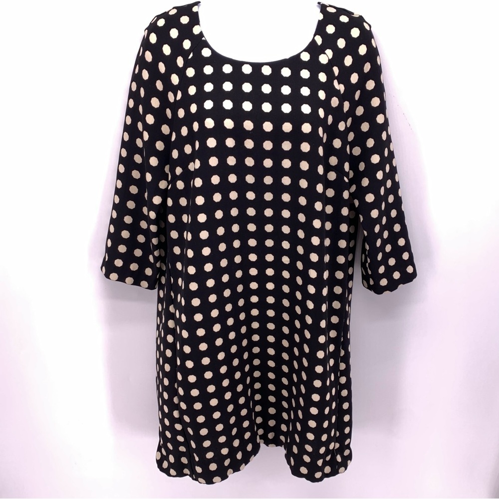 Lili Wang for Lili’s Closet Black and White Polka Dot Dress Size Medium
